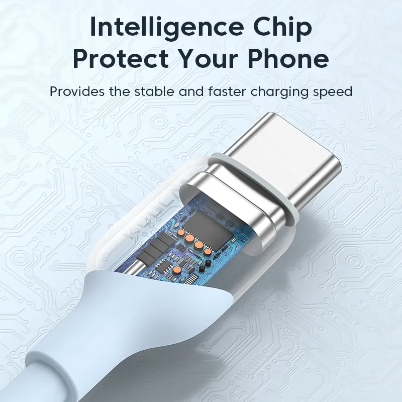 Ảnh Cáp sạc nhanh 
KUULAA USB type C 60w PD QC 4.0 60w thích hợp cho Iphone 15 pro max plus 3