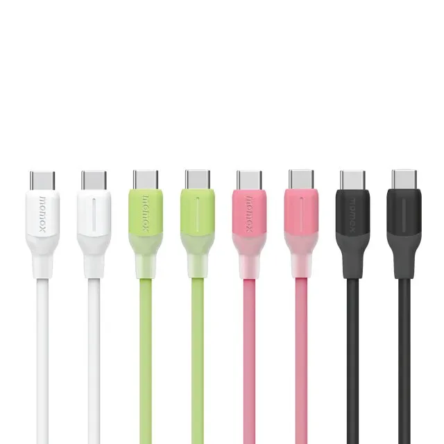 Ảnh Cáp sạc Nhanh Momax 1-Link USB-C To USB-C (1.2m / Support 60W) Charging + Data Transfer cable (TPE + Silicon) 2