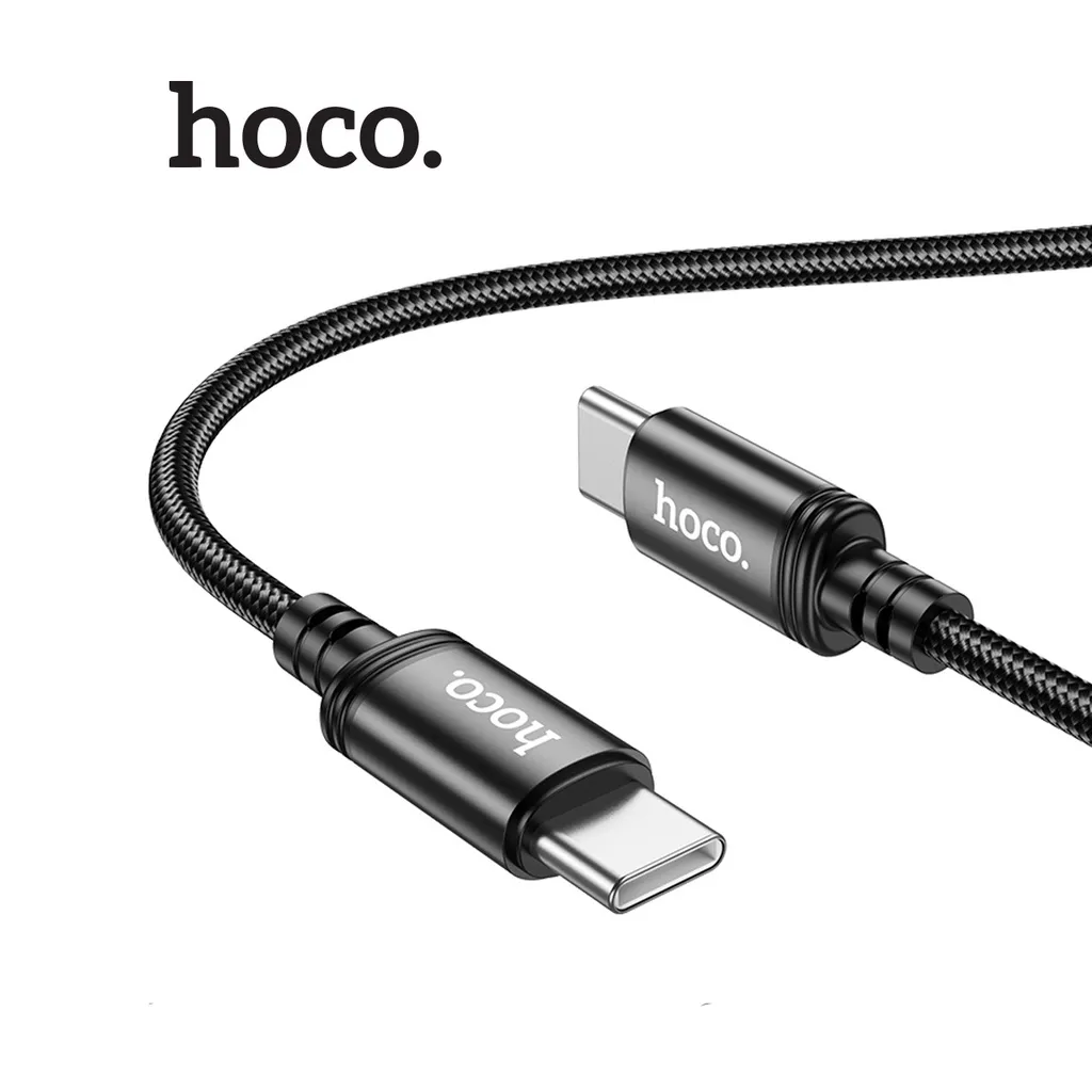 Ảnh Cáp sạc nhanh PD60W TypeC to TypeC Hoco X89 hỗ trợ truyền dữ liệu, dây bọc dù chống đứt, gãy gập. dài 1M 2