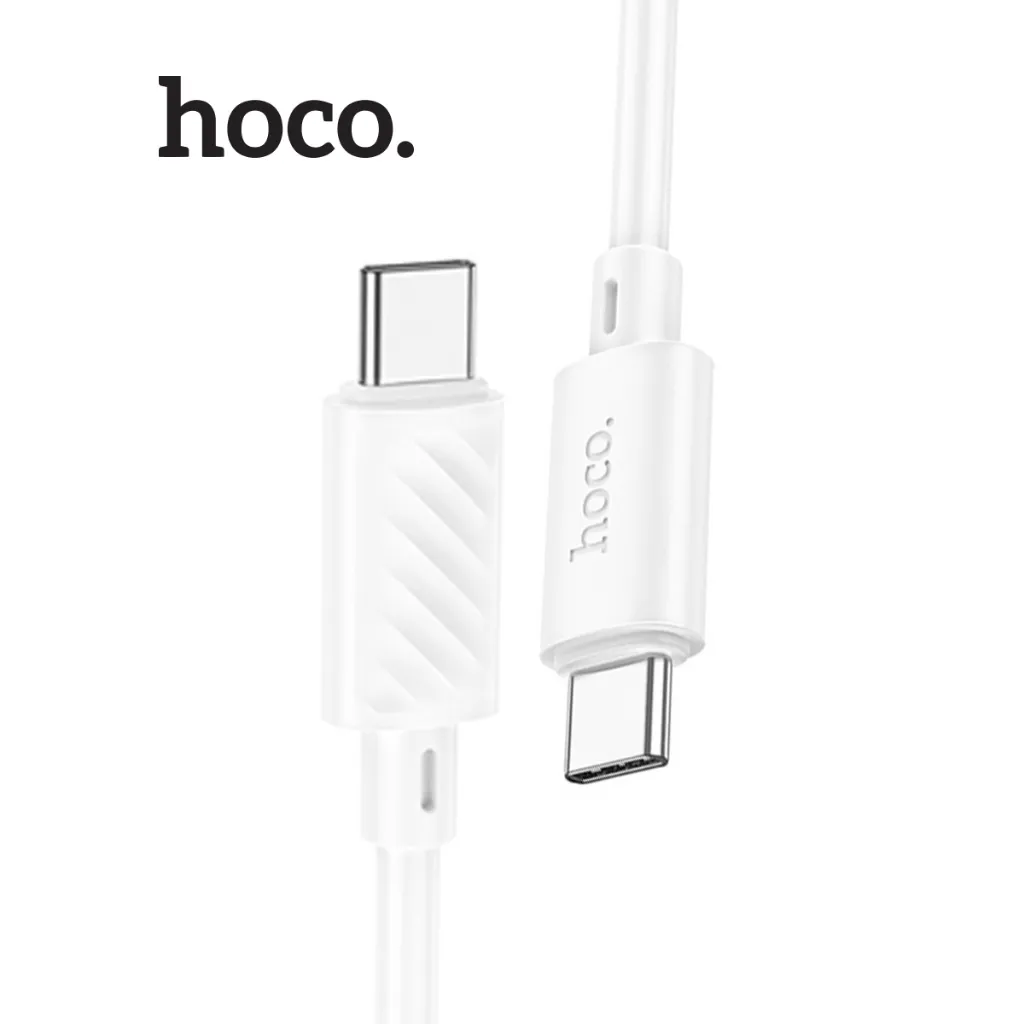 Ảnh Cáp sạc nhanh PD60W TypeC to TypeC Hoco X88 dây dẻo siêu bền dài 100cm (TRẮNG) 3