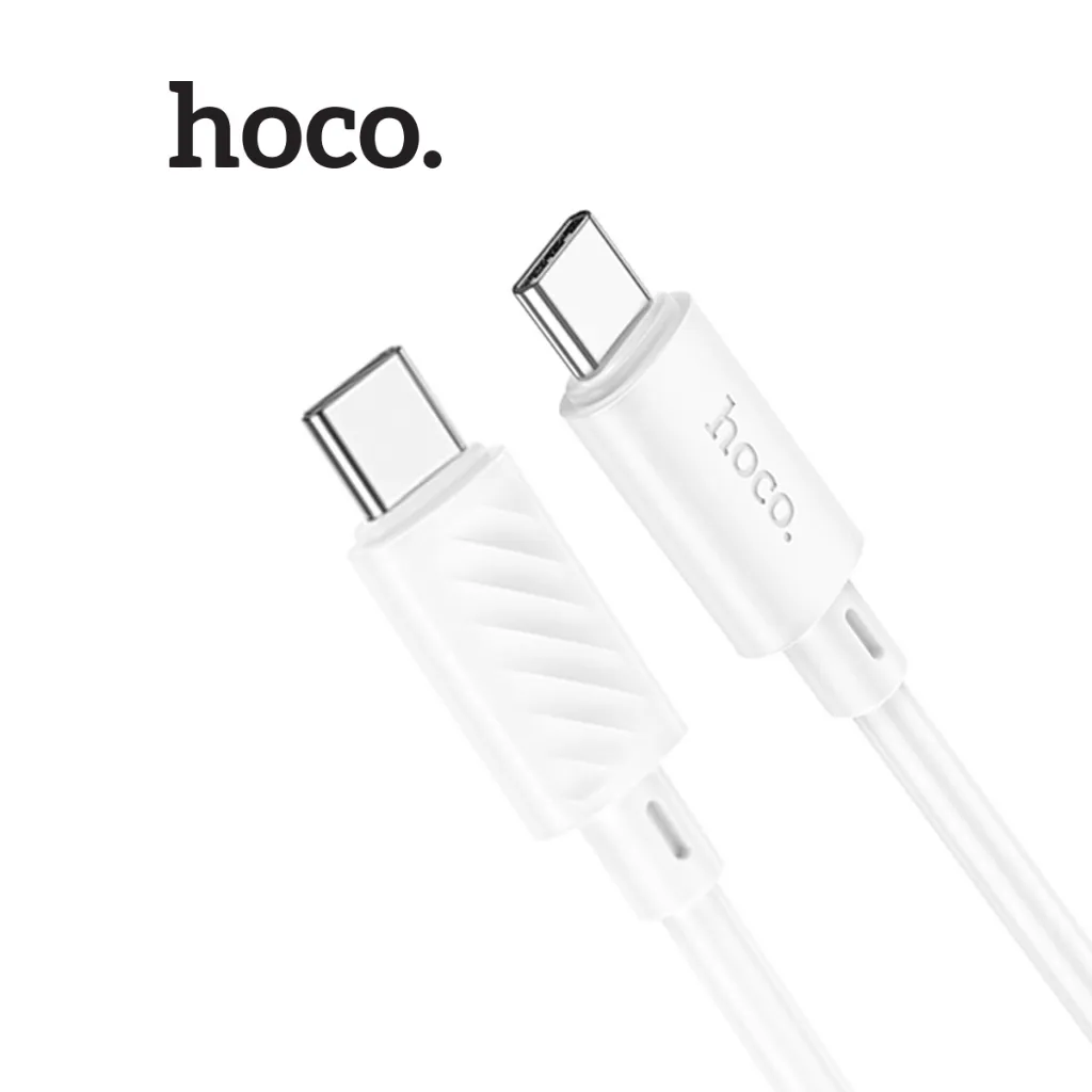 Ảnh Cáp sạc nhanh PD60W TypeC to TypeC Hoco X88 dây dẻo siêu bền dài 100cm (TRẮNG) 4