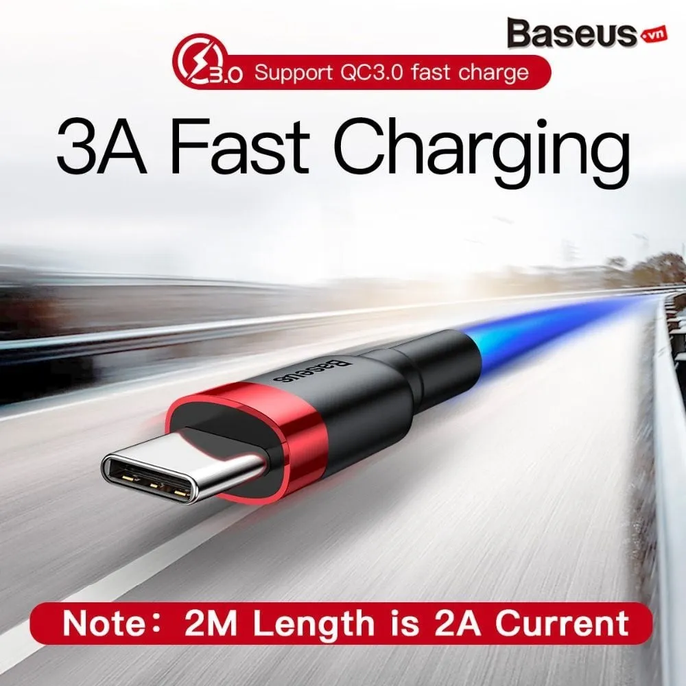 Ảnh Cáp Sạc Nhanh, Siêu Bền Baseus USB TO C 3A, Sạc nhanh Quick charge 3.0, Siêu cho Smartphone/ Tablet 3