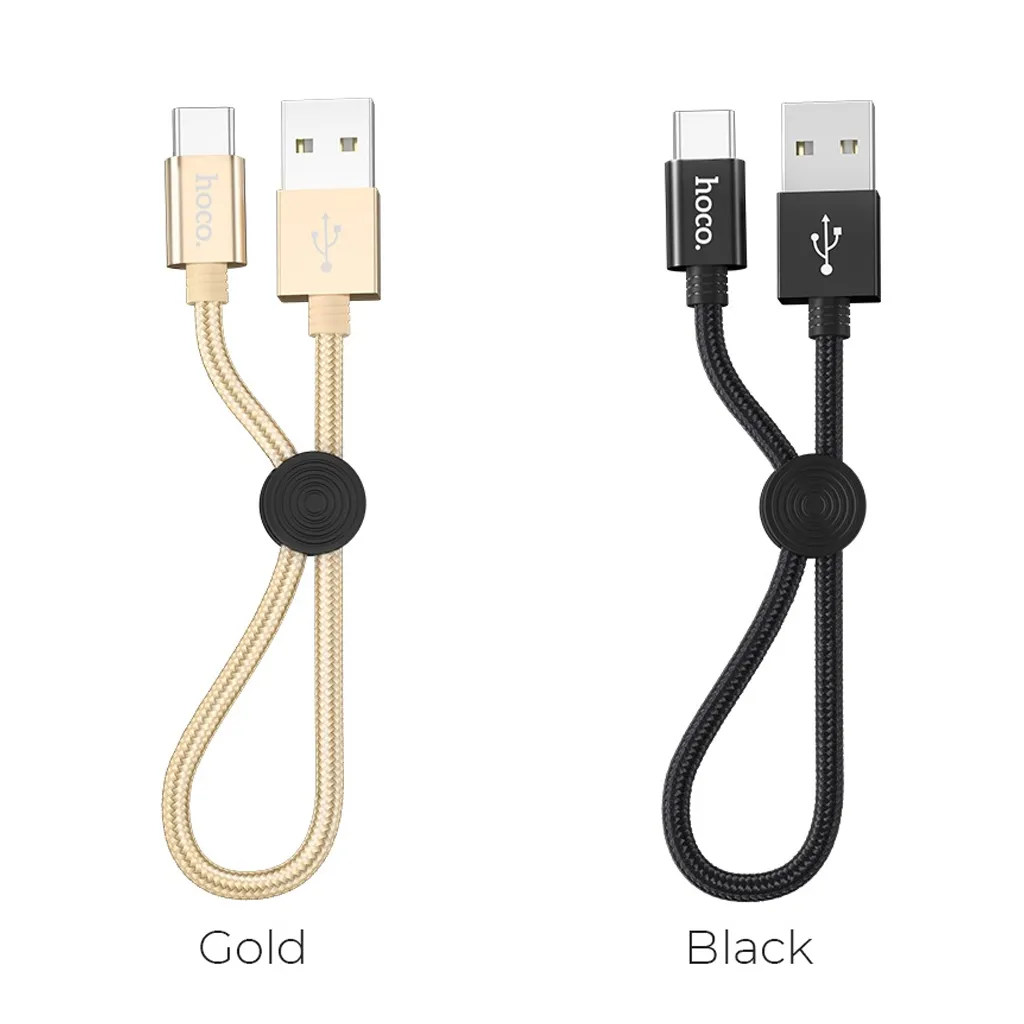Ảnh Cáp Sạc Nhanh Siêu Ngắn 25cm CHÍNH HÃNG Hoco Chuẩn USB to TYPE C Gọn Gàng Dùng Cho Sạc Dự Phòng 3