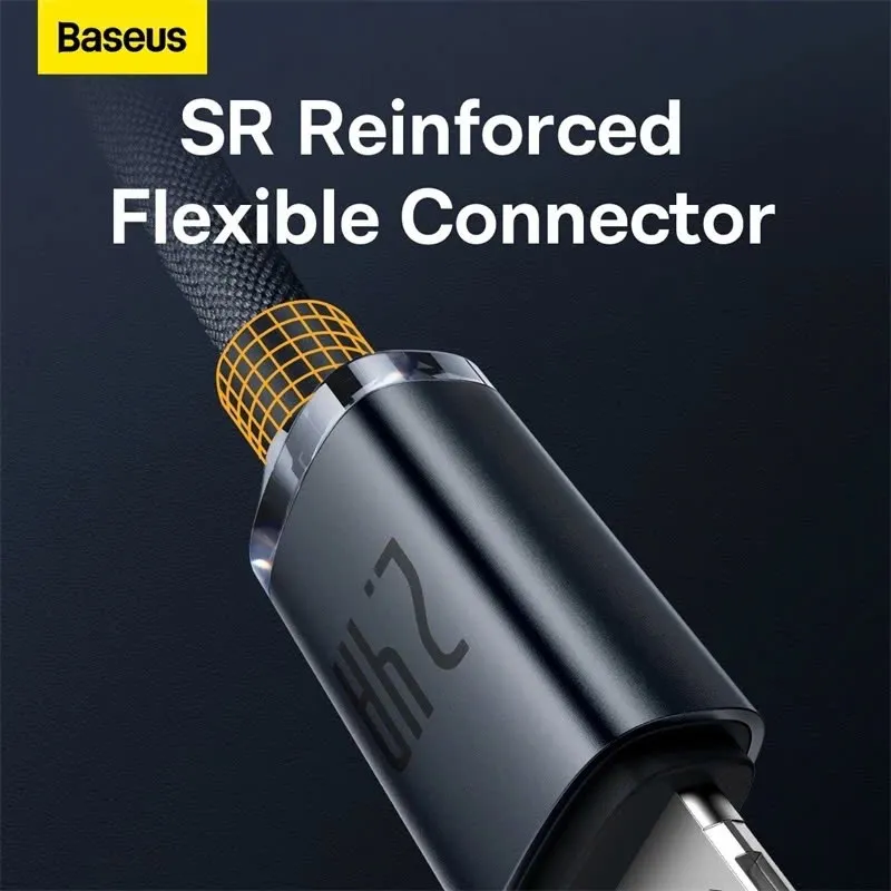 Ảnh Cáp sạc nhanh tốc độ cao siêu bền USB to iP Baseus Crystal Shine Series 2.4A 2