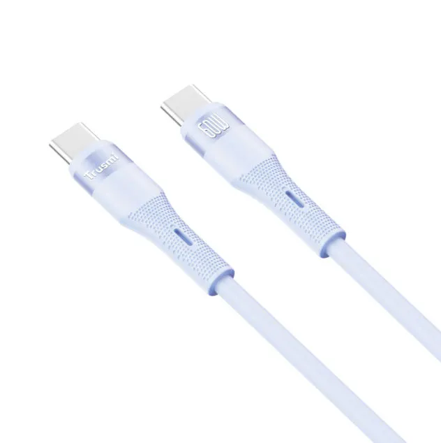 Ảnh Cáp Sạc nhanh Trusmi 60W C to C Silicone Cable 1M 1
