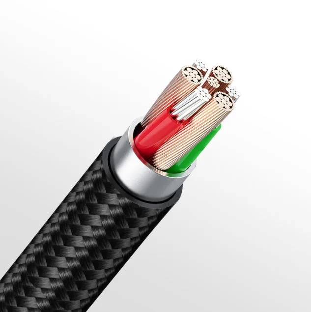 Ảnh Cáp Sạc nhanh Trusmi 66W C to C Braided Cable Black 1.2M 1