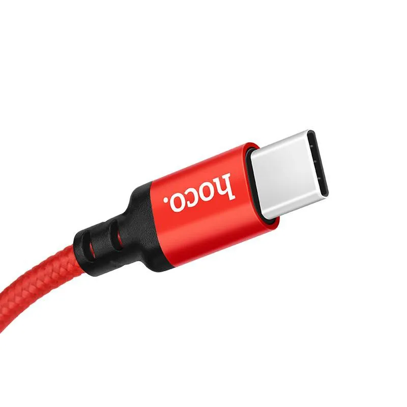 Ảnh Cáp sạc nhanh truyền dữ liệu Type-C Hoco X14 sạc nhanh 2A Max dây bọc dù 1