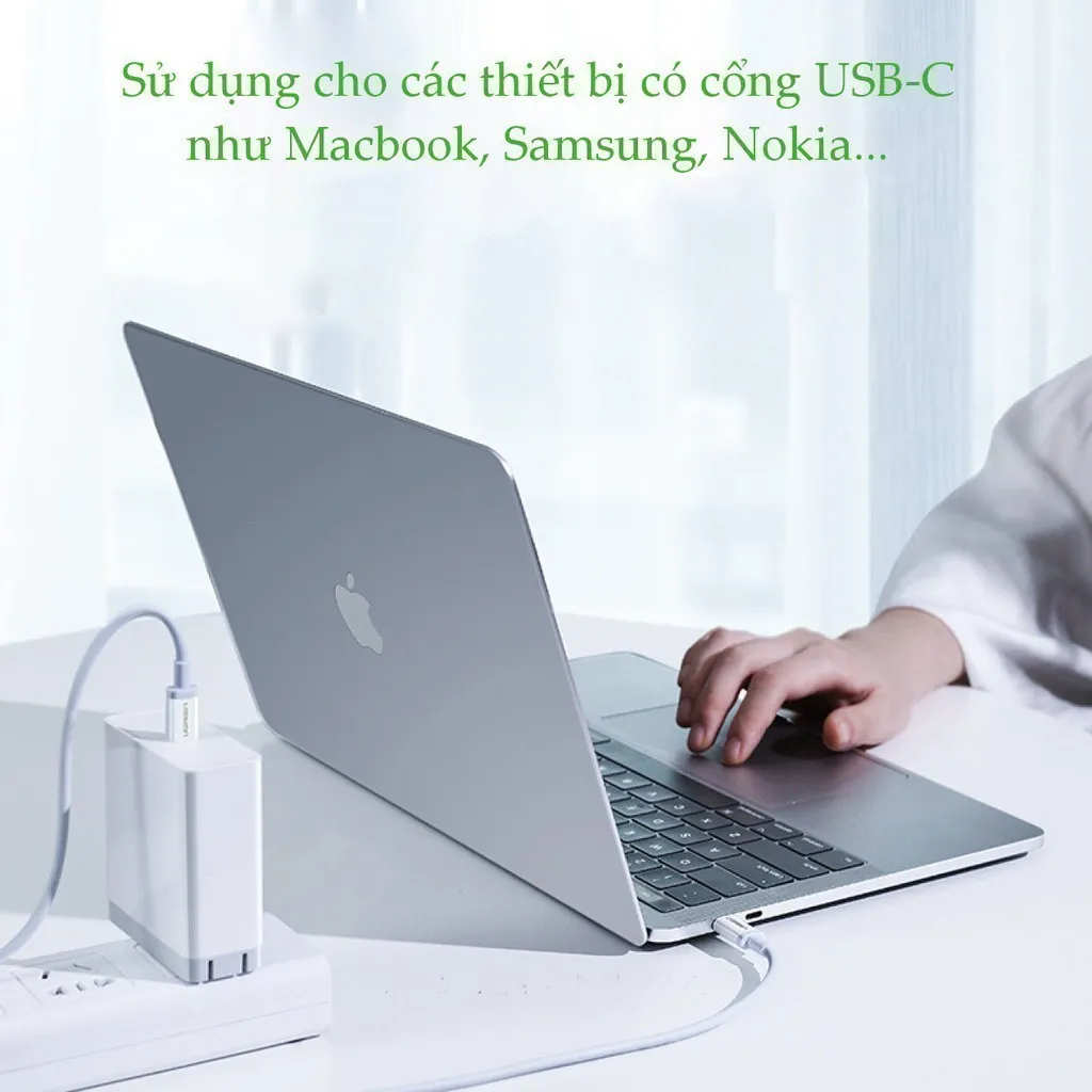 Ảnh Cáp sạc nhanh Type C UGREEN US264 | Sạc nhanh dòng 3A |Vỏ bện nylo|Đầu hợp kim tản nhiệt tốt | Bảo hành 18 tháng 1 đổi1 3
