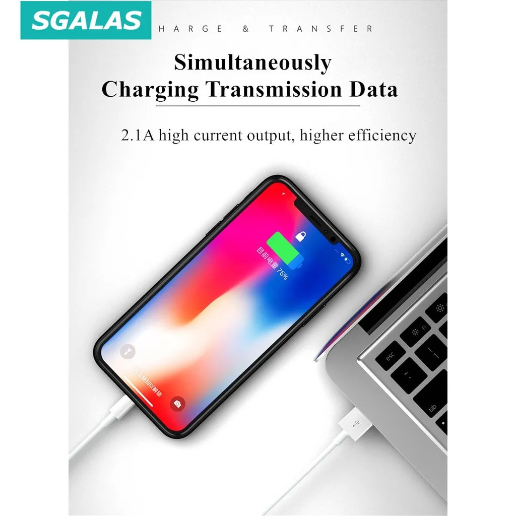 Ảnh Cáp sạc nhanh USB Sgalas cho IPmáy tính bảng táo 2