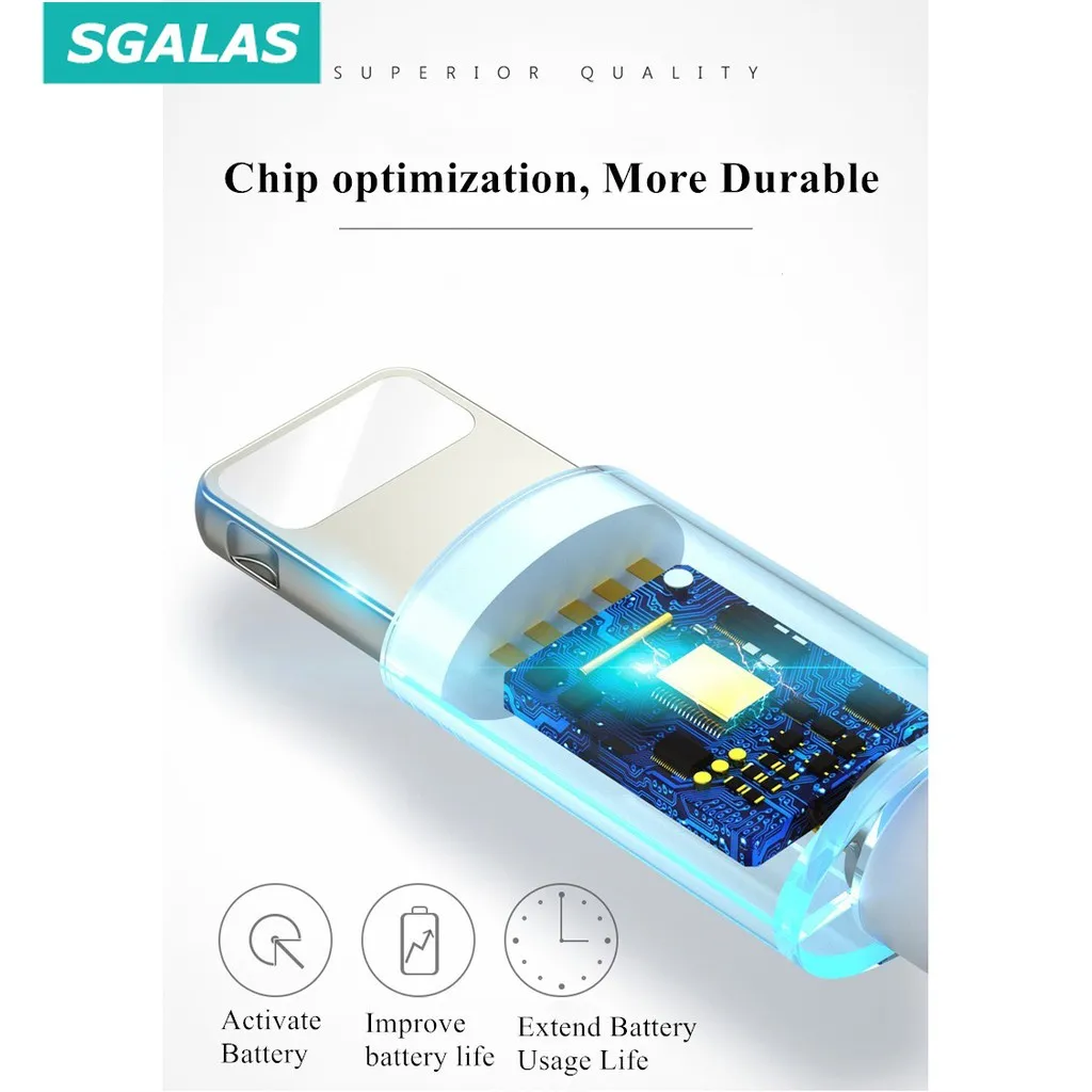 Ảnh Cáp sạc nhanh USB Sgalas cho IPmáy tính bảng táo 4