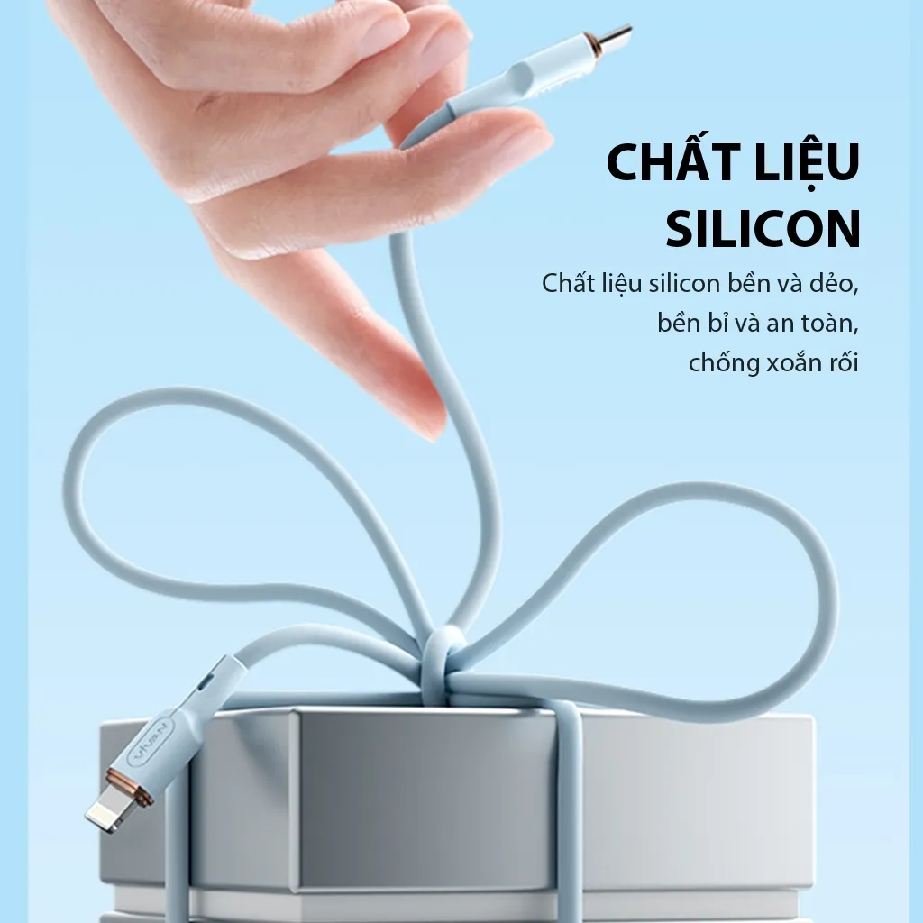 Ảnh Cáp Sạc Nhanh VIVAN VSCL120S/ VSCC120S (Type C to Lin/Type C to Type C) 120cm, Silicon Mềm Dẻo Chống Xoắn Nứt Gãy 2