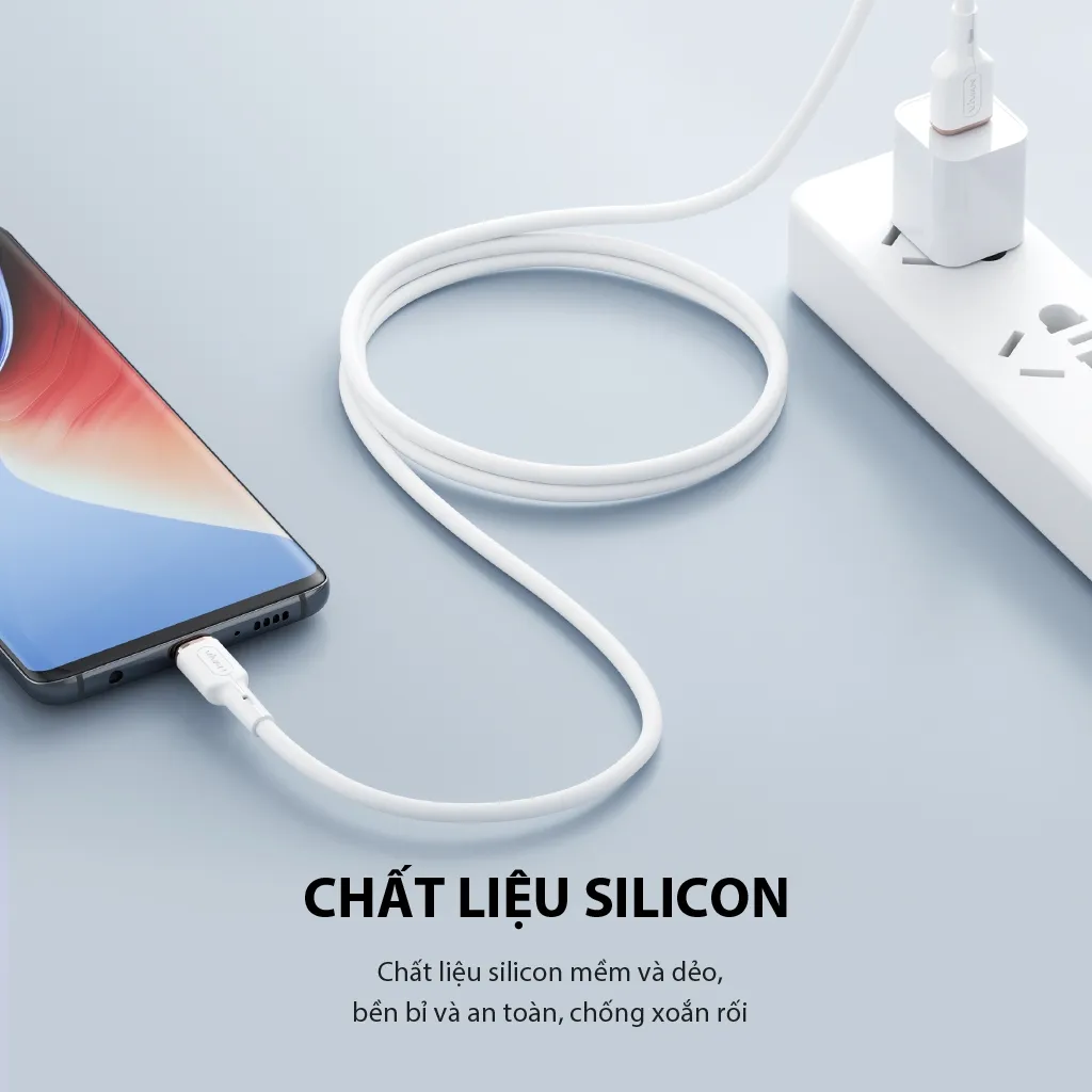 Ảnh Cáp Sạc Nhanh VIVAN VSL100S/ VSC100S/ VSM100S (Type C/ Micro USB) 1m Chất Liệu Silicon Mềm Dẻo - Chính Hãng 3