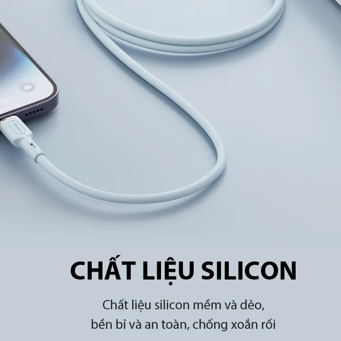 Ảnh Cáp Sạc Nhanh VIVAN VSL100S/ VSC100S/ VSM100S (Type C/ Micro USB) 1m Chất Liệu Silicon Mềm Dẻo - Chính Hãng 4