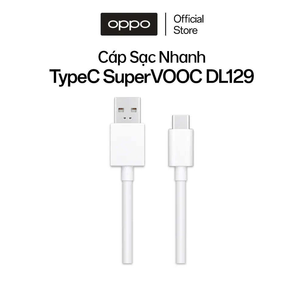 Ảnh Cáp Sạc OPPO Type C Super VOOC DL129 - Hàng Chính Hãng 1