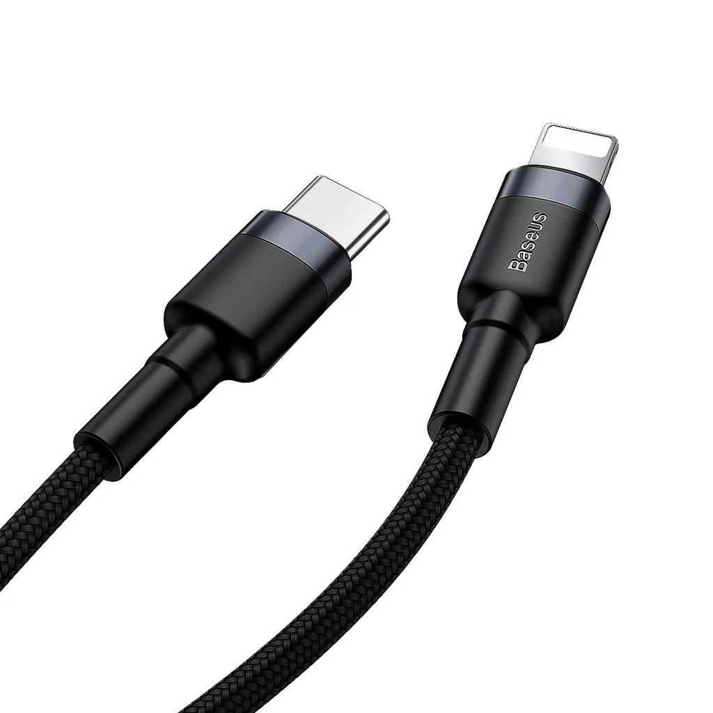 Ảnh Cáp sạc Typec to IP PD20W 3.0A Baseus Cafule Cable dùng cho iP6/7/8/10/11/12/13/14 Sạc nhanh và truyền dữ liệu 3