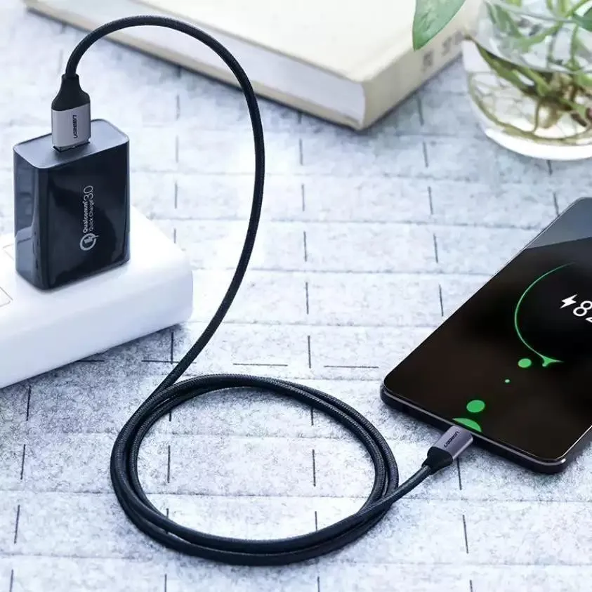 Ảnh Cáp sạc USB 2.0 A sang Micro Ugreen US290 | Sạc nhanh | Vỏ sợi siêu bền | Bảo Hành 1 đổi 1 18 tháng | 60144 60145 60146 2