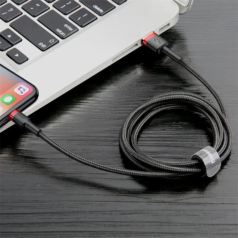Ảnh Cáp sạc và truyền dữ liệu Baseus cổng USB dành cho điện thoại Phone dài 2 mét 3