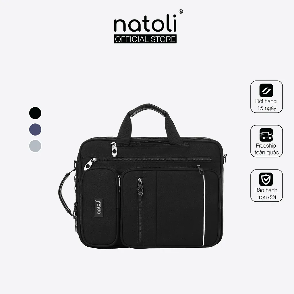 Review Cặp Sách Đi Học Cấp 2, Cấp 3 NATOLI B17 - Balo Đa Năng Nhiều Ngăn Chống Nước