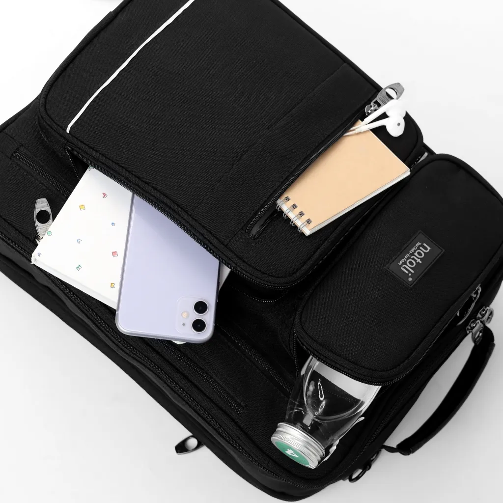 Ảnh Cặp sách đi học cấp 2, cấp 3 NATOLI Cặp đa năng, Balo đa năng nhiều ngăn BST Classic Multifunctional Backpack B17 4