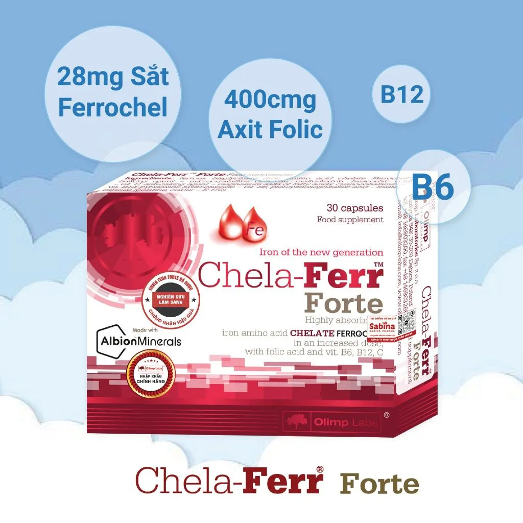 Ảnh Cặp sắt Chela Ferr Forte và canxi Chela-Calcium D3 dạng Chelate Albion -Thực phẩm bảo vệ sức khoẻ cho bà bầu và sau sinh 3