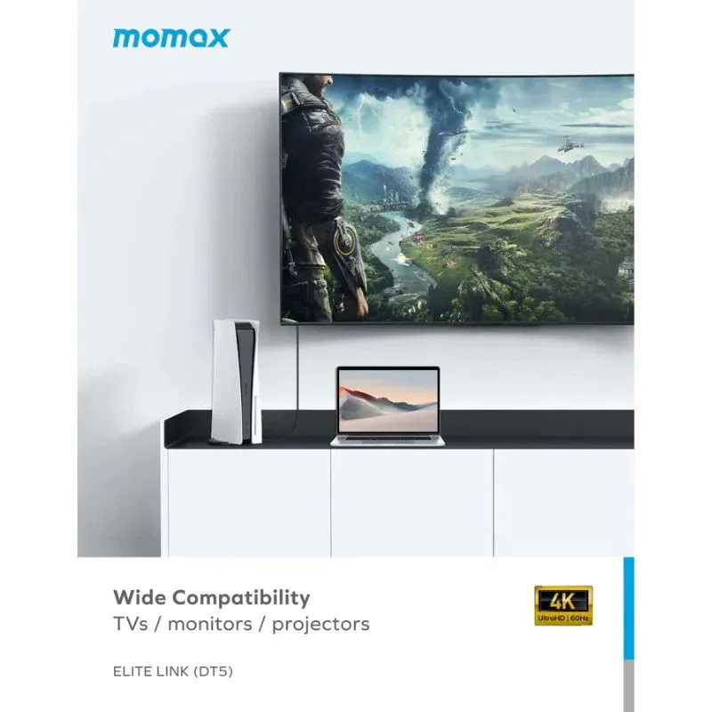 Ảnh Cáp trình chiếu Momax ELITE LINK 4K HDMI to HDMI Cable (2M) 1