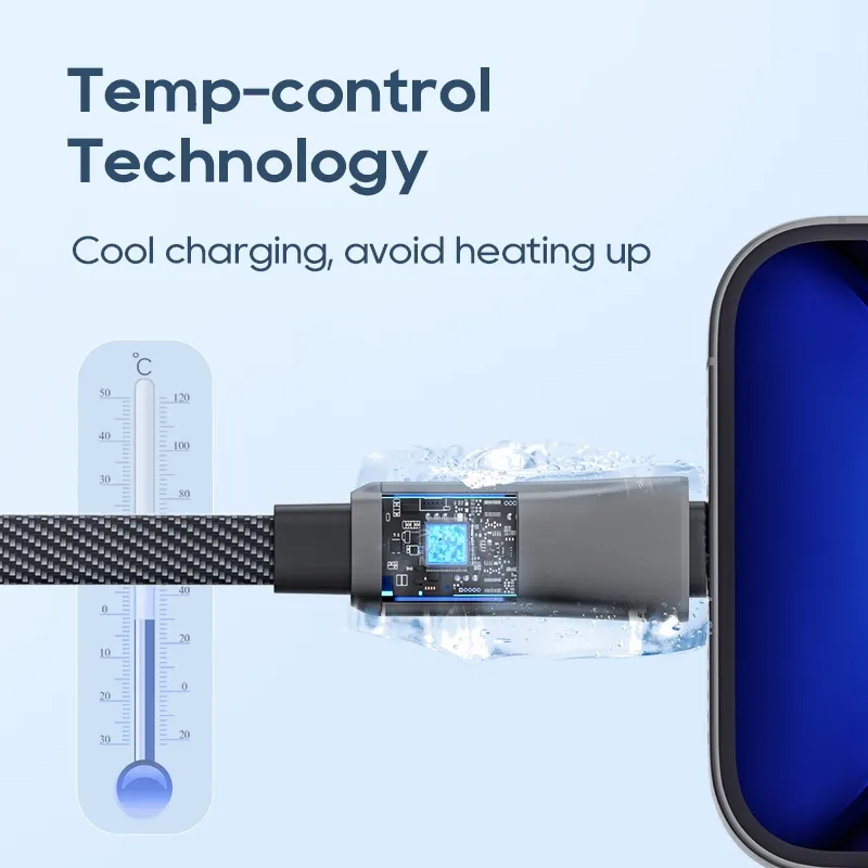 Ảnh Cáp USB C KUULAA Cáp USB-C 4 trong 1 Cáp sạc USB-C 60W có móc và vòng buộc và quản lý cáp Cáp PD loại C thích hợp để sạc nhanh iPhone Androi 1