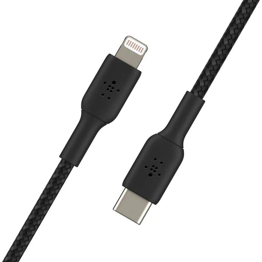 Ảnh Cáp USB-C to Lightning BOOST CHARGE Belkin vỏ dù, chứng chỉ MFi, sạc nhanh 30W CAA004 1