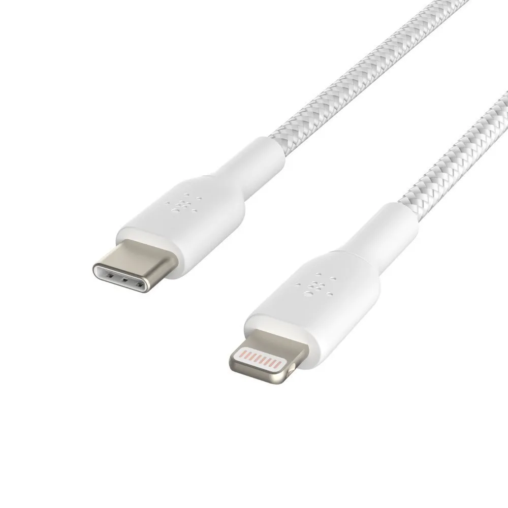 Ảnh Cáp USB-C to Lightning BOOST CHARGE Belkin vỏ dù, chứng chỉ MFi, sạc nhanh 30W CAA004 3