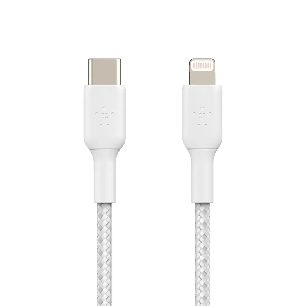 Ảnh Cáp USB-C to Lightning BOOST CHARGE Belkin vỏ dù, chứng chỉ MFi, sạc nhanh 30W CAA004 4