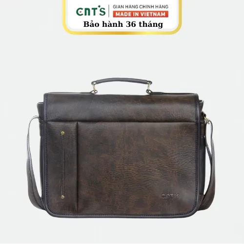 Ảnh Cặp xách đeo chéo CNT cao cấp unisex phong cách cổ điển CA14 nhiều màu 1