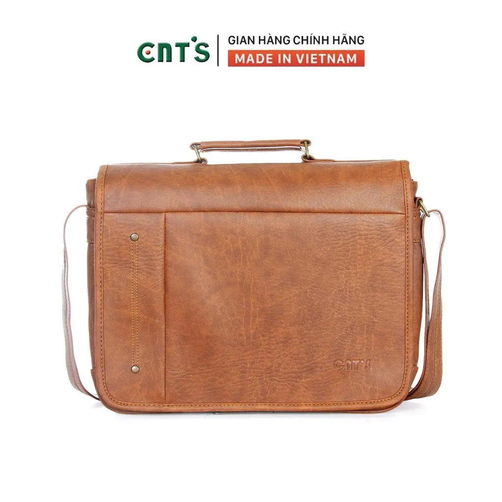 Ảnh Cặp xách đeo chéo CNT cao cấp unisex phong cách cổ điển CA14 nhiều màu 2