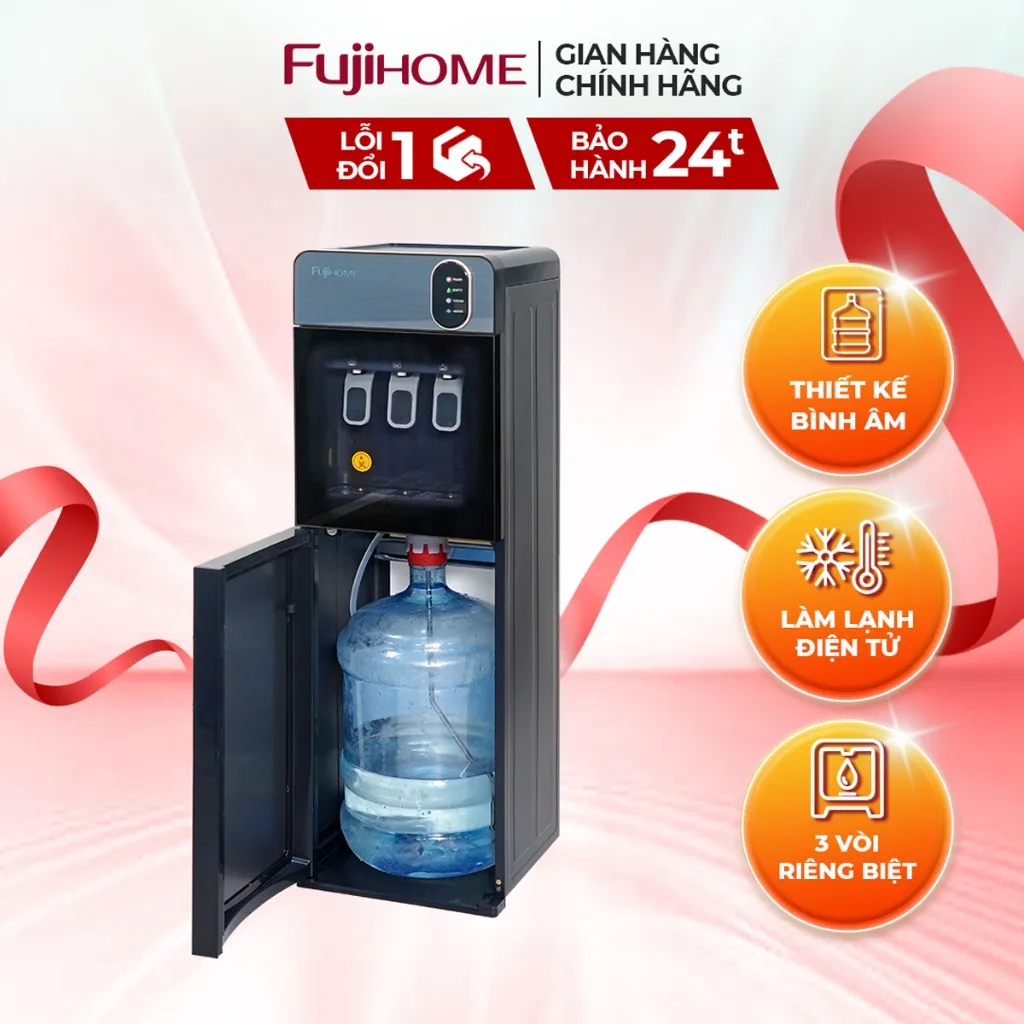 Đánh Giá Cây Nước Nóng Lạnh FUJIHOME WD11ES Bình Âm, 3 Vòi | Mua Ngay!