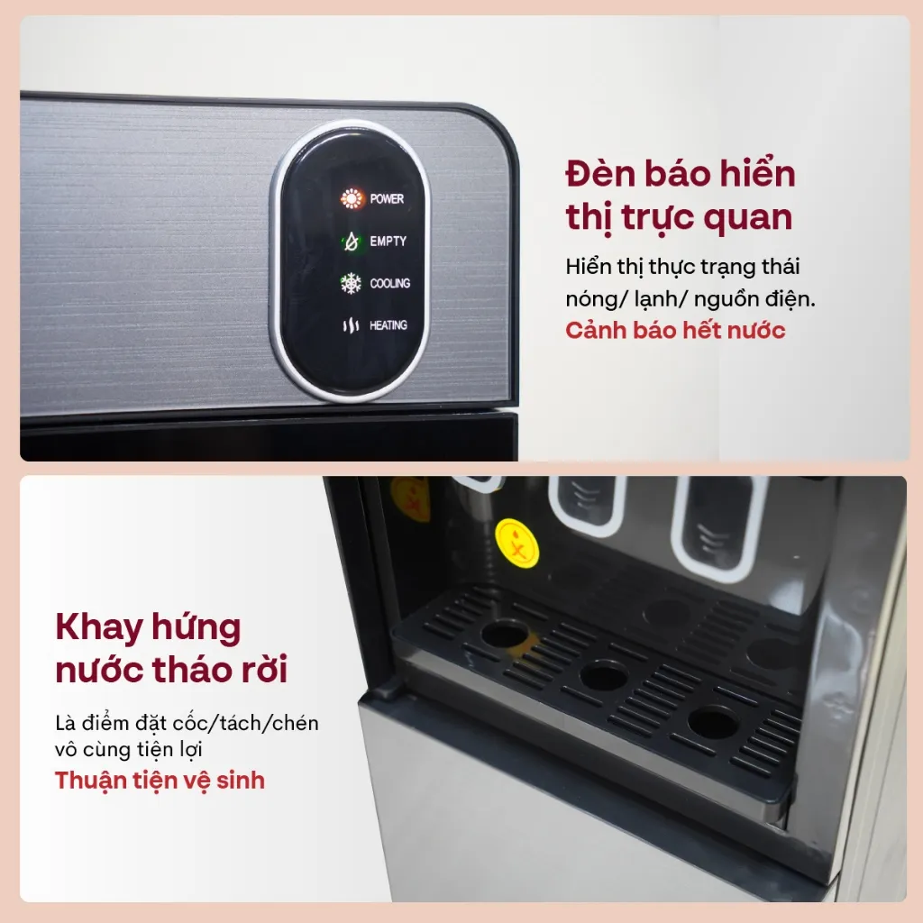 Ảnh Cây nước nóng lạnh FUJIHOME WD11ES bình âm, làm lạnh điện tử, 3 vòi riêng biệt, bảo hành toàn quốc 4