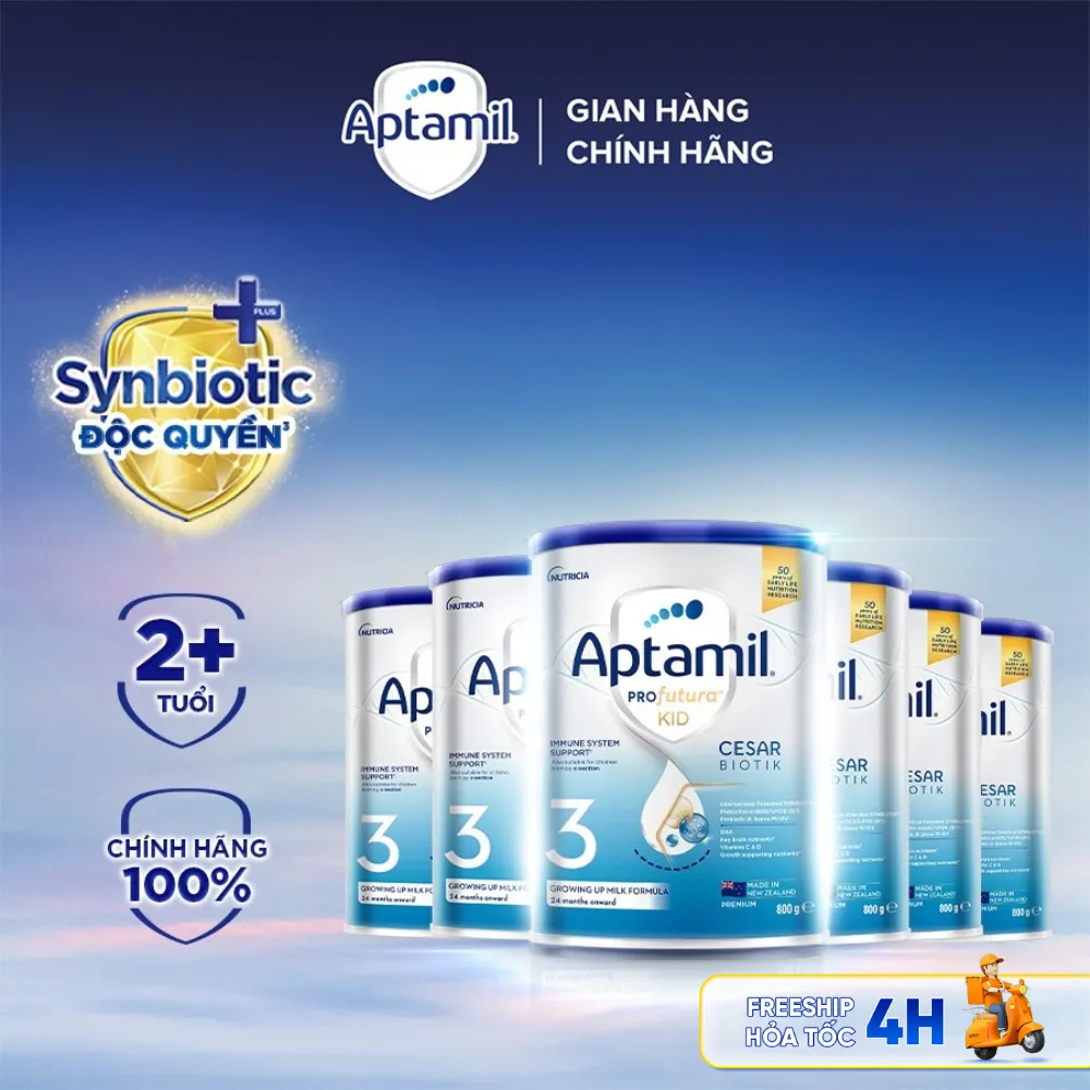 Ảnh CB 6 Sữa bột Aptamil Profutura Kid Cesarbiotik New Zealand số 3 - Synbiotic độc quyền cho bé từ 2-6 tuổi 2