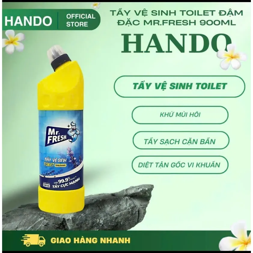 Ảnh Chai Tẩy Vệ Sinh Toilet Bồn Cầu diệt khuẩn tới 99% Mr.Fresh 900ml thơm sạch 2