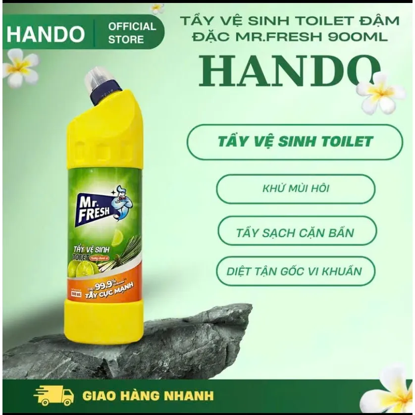 Ảnh Chai Tẩy Vệ Sinh Toilet Bồn Cầu diệt khuẩn tới 99% Mr.Fresh 900ml thơm sạch 3