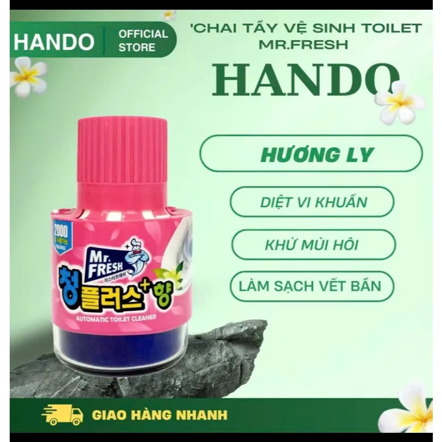 Ảnh Chai thả bồn cầu làm sạch diệt khuẩn Mr.Fresh Hàn Quốc 180g (Hương Hoa Ly) 1