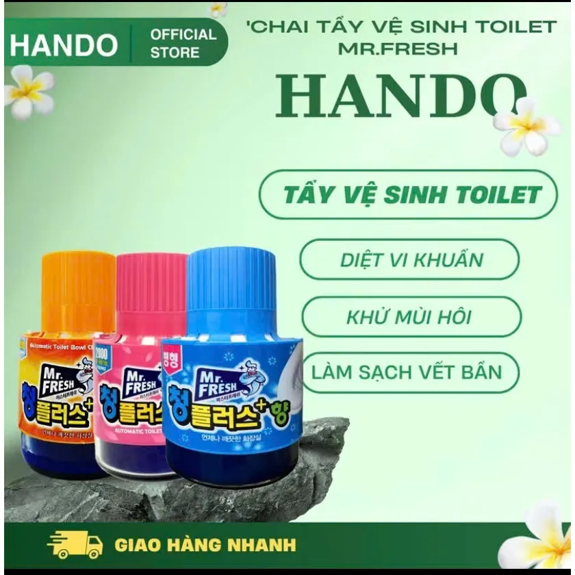 Ảnh Chai thả bồn cầu làm sạch diệt khuẩn Mr.Fresh Hàn Quốc 180g (Hương Hoa Ly) 3