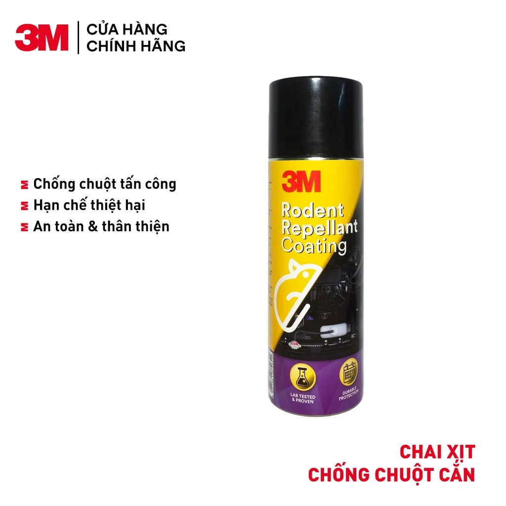 Ảnh Chai Xịt Chống Chuột căn dây điện khoang máy oto - 3M™ Rodent Repellant Coating 250G 4