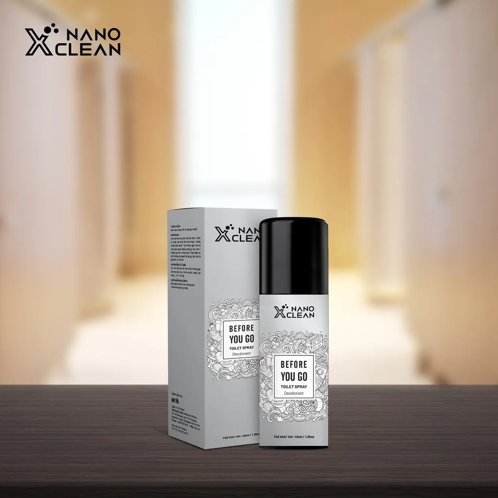 Ảnh CHAI XỊT DIỆT KHUẨN KHỬ MÙI BỒN CẦU TOILET NHÀ VỆ SINH 40ML-NANO XCLEAN TOILET SPRAY- AHT CORP (AHTC) 4