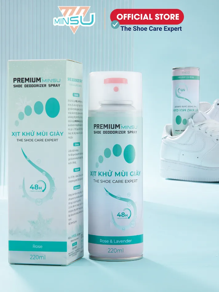 Ảnh Chai Xịt Khử Mùi Giày Công Nghệ NANO AG+ MINSU Cao Cấp M4855 Loại Bỏ Vi Khuẩn Có Hại Giúp Ngăn Mùi, Mồ Hôi và Thơm Chân 1