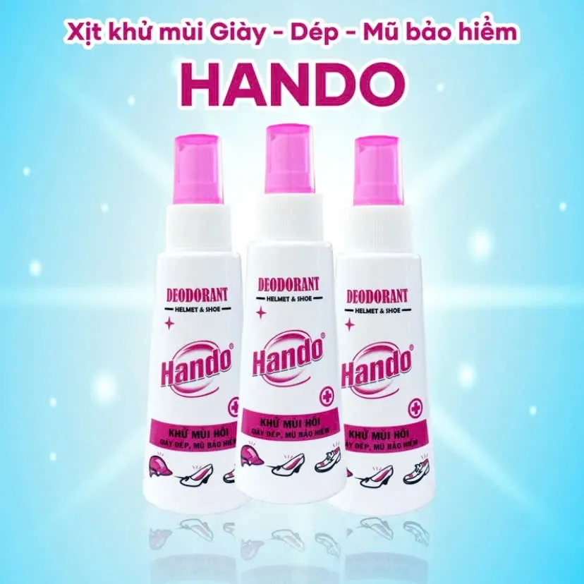Ảnh Chai xịt khử mùi giày dép, mũ bảo hiểm HANDO...120ml 1