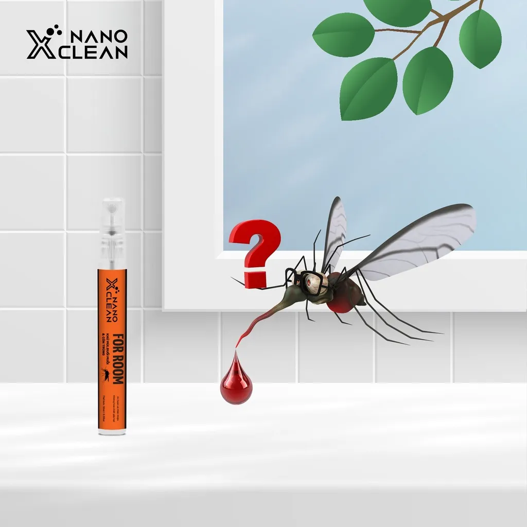 Ảnh CHAI XỊT ĐUỔI MUỖI CÔN TRÙNG GIÚP GIẢM NGỨA DO MUỖI ĐỐT NANO XCLEAN FOR ROOM AHT CORP 10ML 2