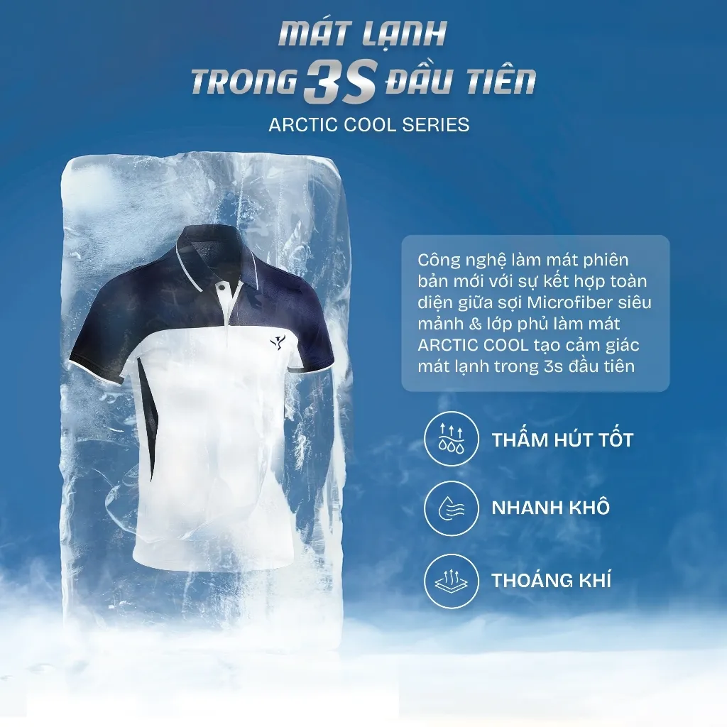 Ảnh [Chạm là mát] Áo polo nam TORANO EAGLEMAN POLO can phối, thấm hút tốt, nhanh khô, thoáng khí GSTP047 3