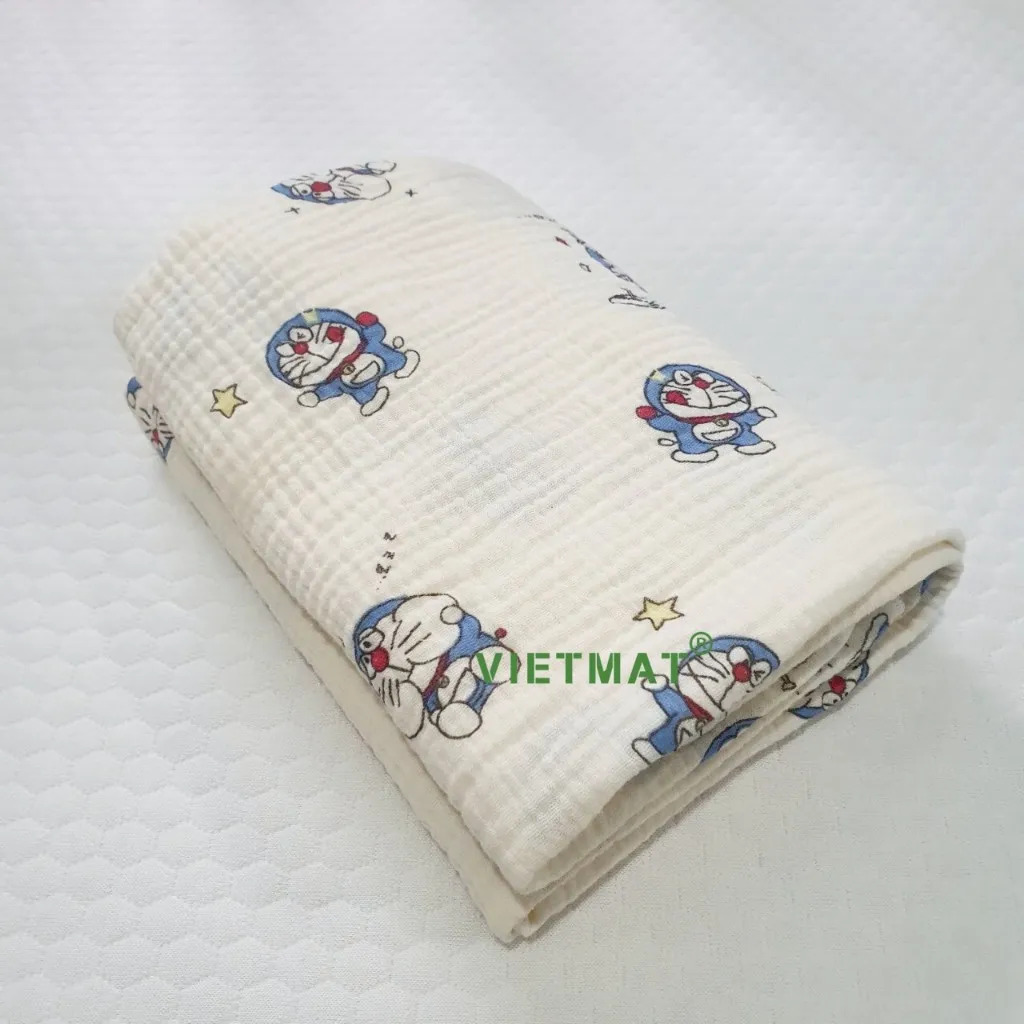 Ảnh Chăn đắp trẻ em vải muslin 100% cotton TILO mềm mịn ấm áp 4