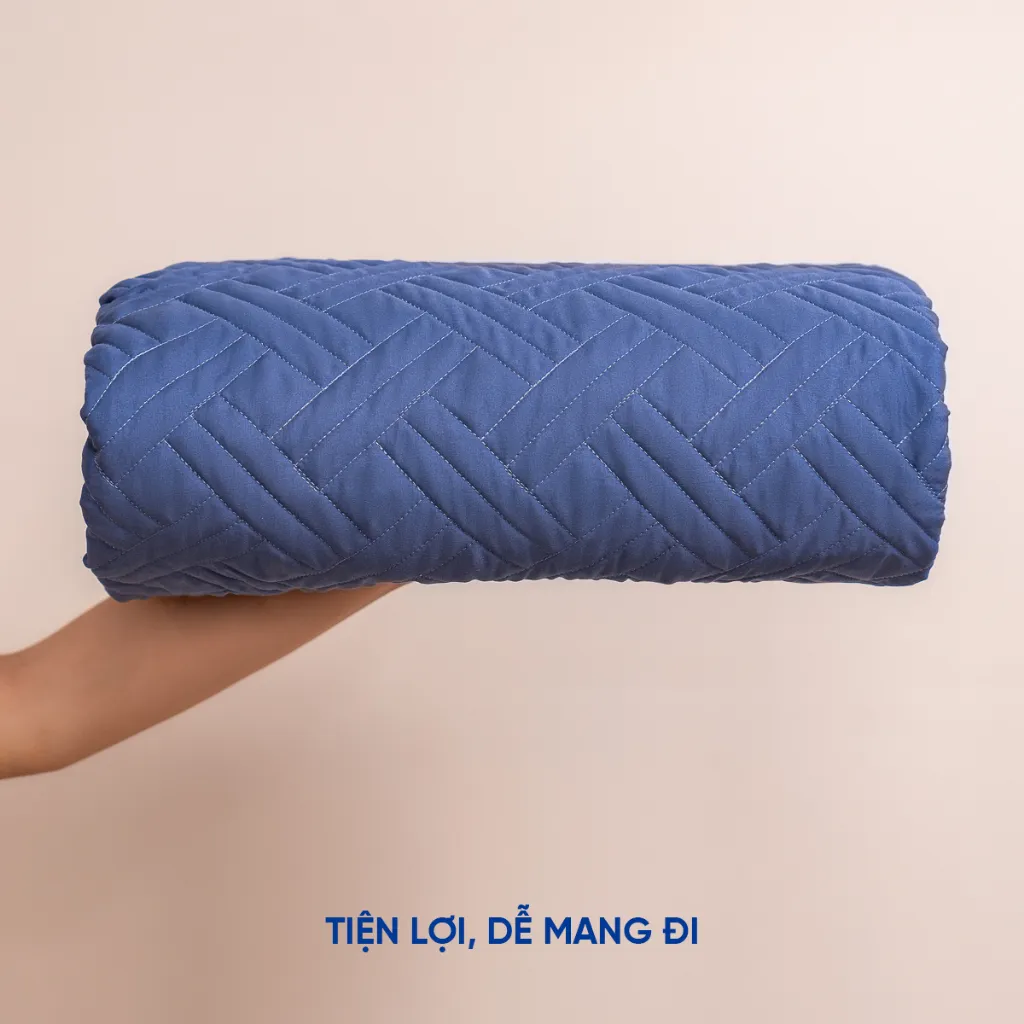 Ảnh Chăn Goodnight Mori đơn sắc 160x200cm mềm mại, độ bền cao, kháng ẩm tốt 3