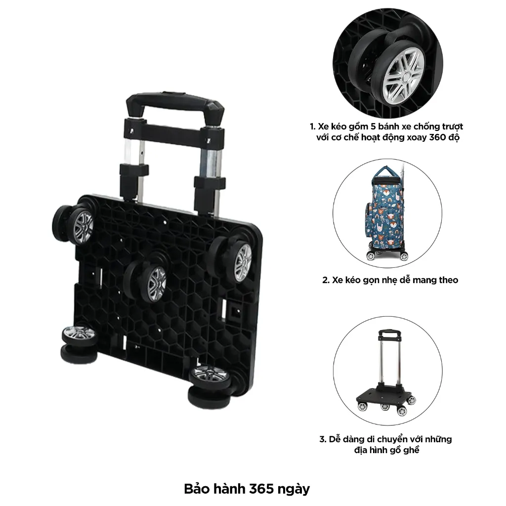 Ảnh Chân kéo vali IDIGO AA0 - 2020 3