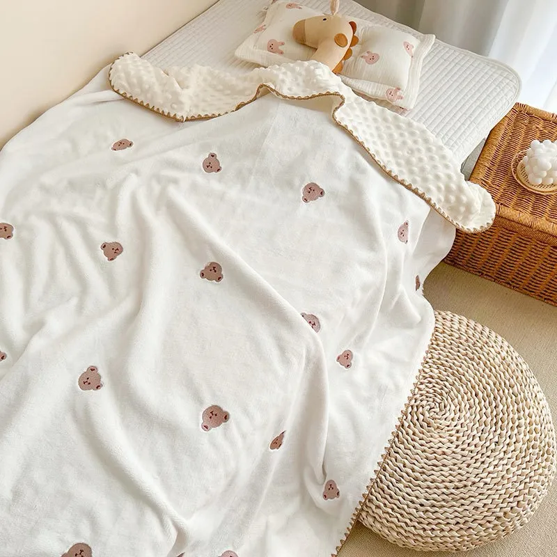 Ảnh Chăn nhung sữa BONNY 4 mùa cho trẻ em đắp ôm ngủ (KT: 1m1x95Cm) 1