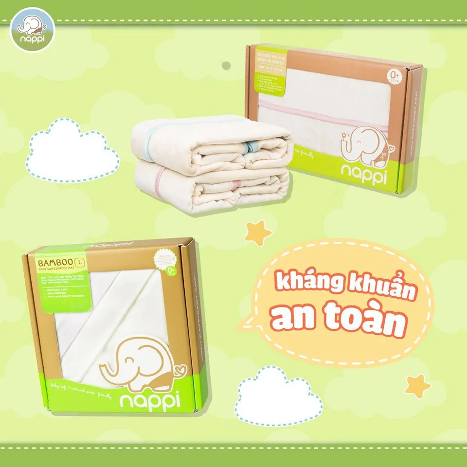 Ảnh Chăn Sợi Tre Phủ Nhung Nappi Cho Bé 3