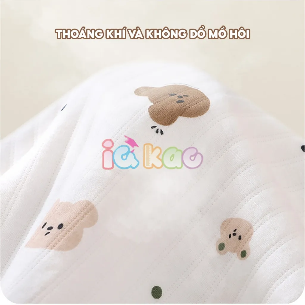 Ảnh Chăn Ủ Cho Bé Himom, Chăn Quấn Cotton Xốp Nhẹ, Mềm Mại An Toàn, Họa Tiết Dễ Thương UC08 IQKAO 2